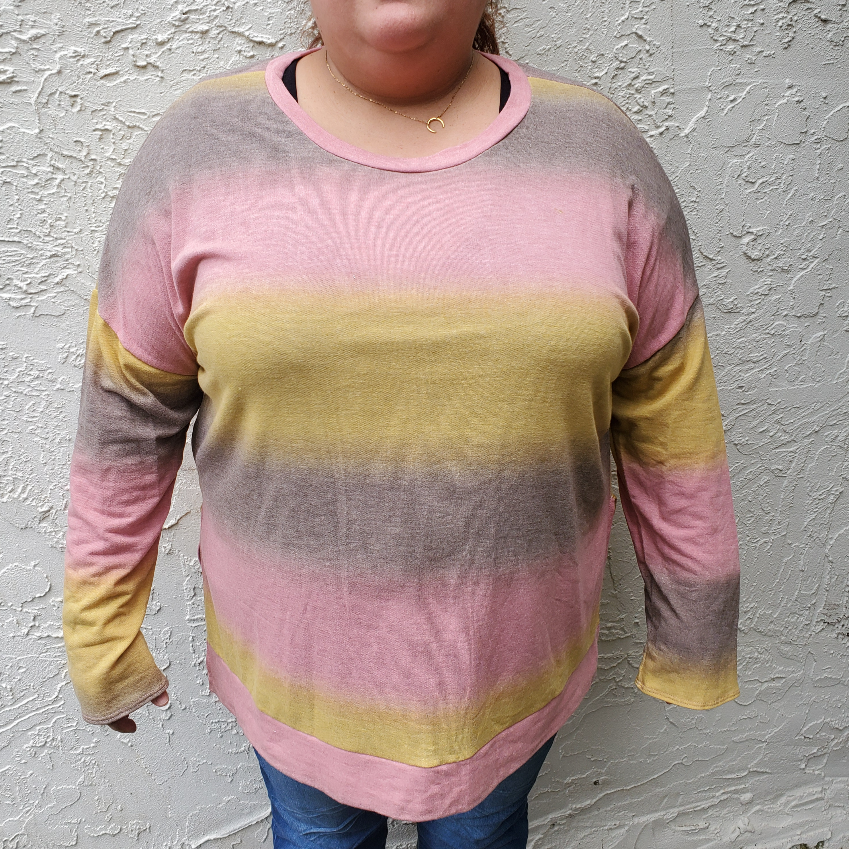 Plus Size Ombre Sweater
