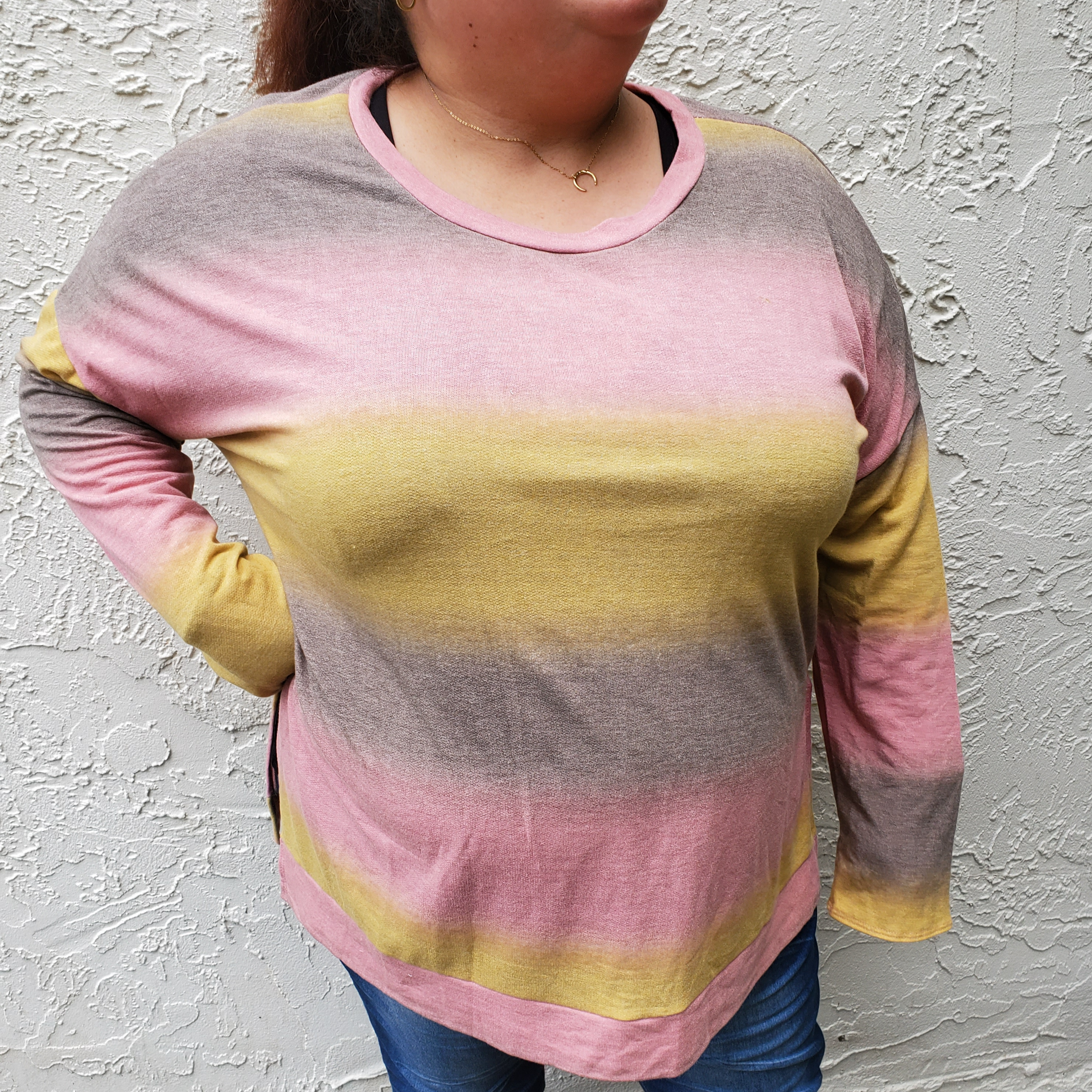 Plus Size Ombre Sweater