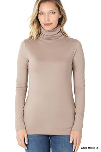 PREMIUM MICROFIBER MOCK NECK TOP