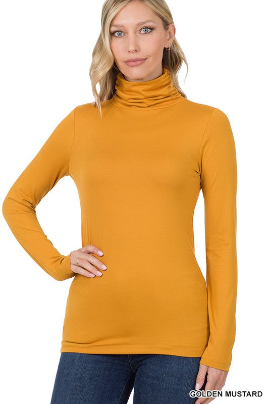 PREMIUM MICROFIBER MOCK NECK TOP