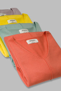 PLUS HI-LOW GARMENT DYED FRONT SEAM SWEATER