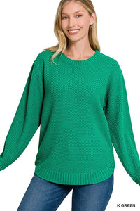 Round Neck Basic Sweater - MULT COLORS