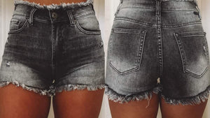 Raw Edge Denim Shorts Presale