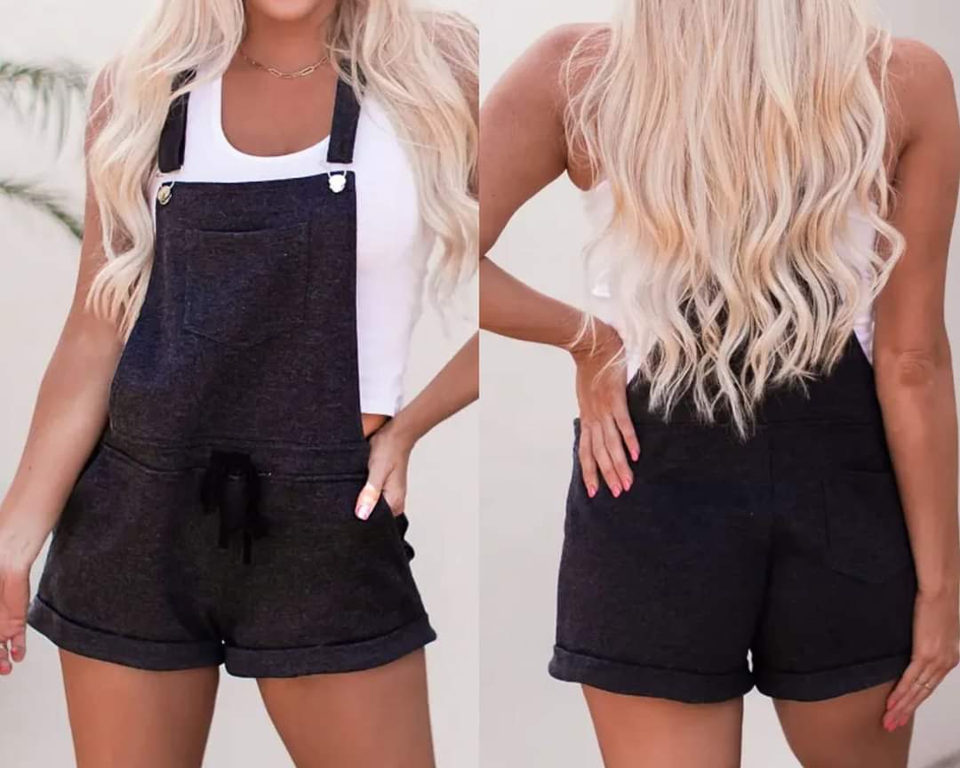 Gray Vintage Wash Overalls Presale