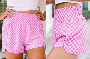 Checker Print Shorts Presale