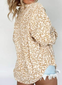 Leopard Corduroy Shacket Presale