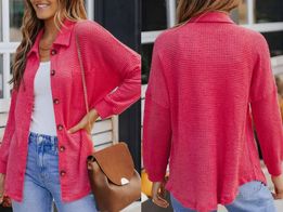 Hot Pink Button Up Cardi Presale