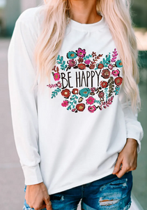 Be Happy Pullover Top Presale