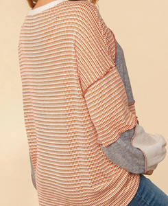 Exposed Hem Oversized Top Presale