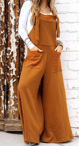 Brown Knotted Jumpsuit Presale