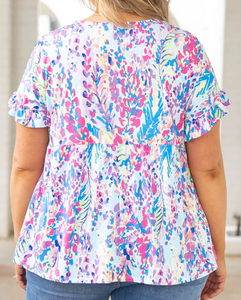 Plus Size Botanical Top Presale