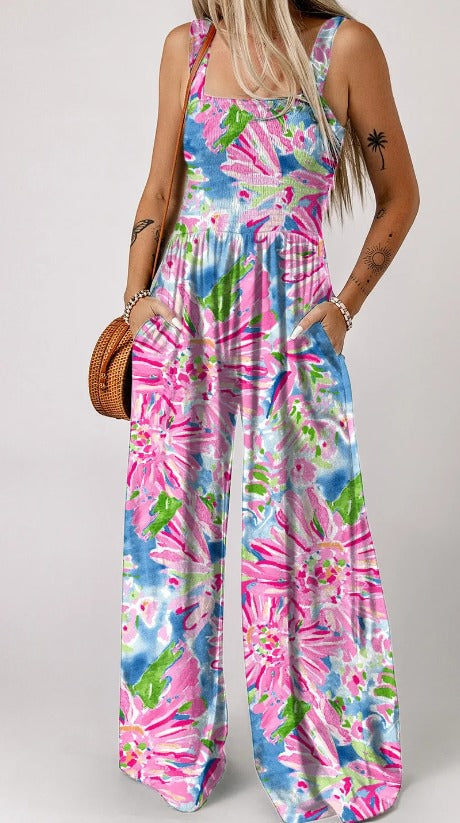 Pink Abstract Jumpsuit Presale