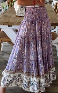 Purple Boho Maxi Skirt Presale
