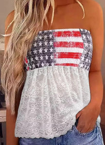 White Smock USA Top Presale