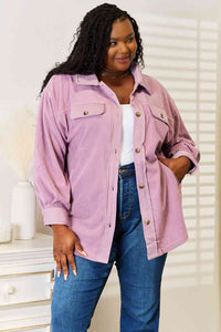 Cozy Girl Button Down Shacket - REG & PLUS SIZE