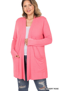 Plus Slouchy Open Cardis - MULTI COLORS*