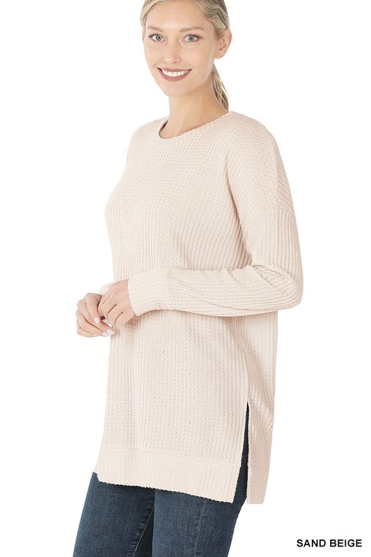 Brushed Thermal Waffle Sweaters - Multi Color*
