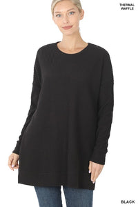 Brushed Thermal Waffle Sweaters - Multi Color*