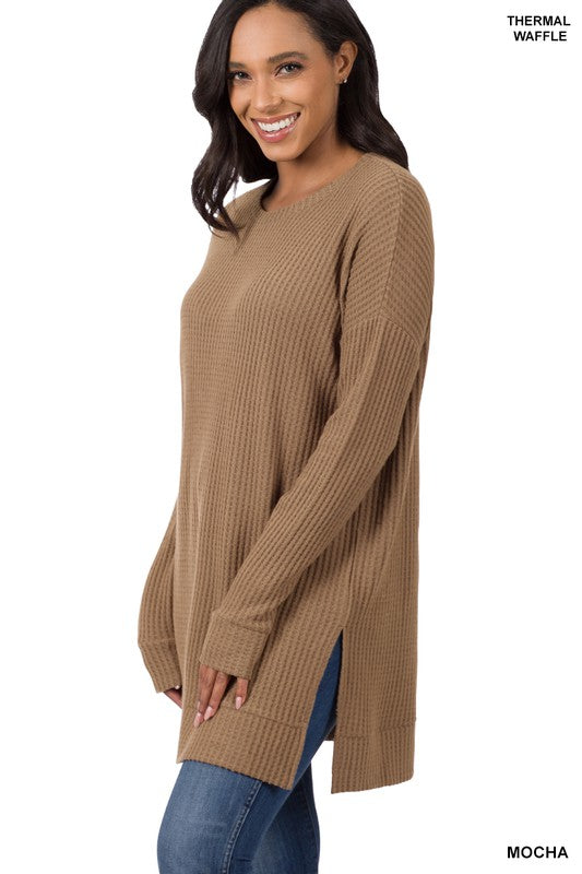 Brushed Thermal Waffle Sweaters - Multi Color*