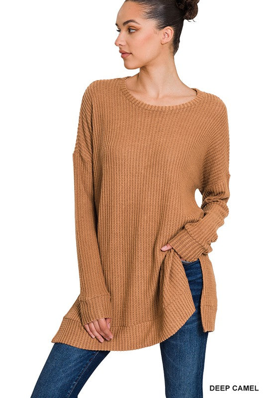 Brushed Thermal Waffle Sweaters - Multi Color*