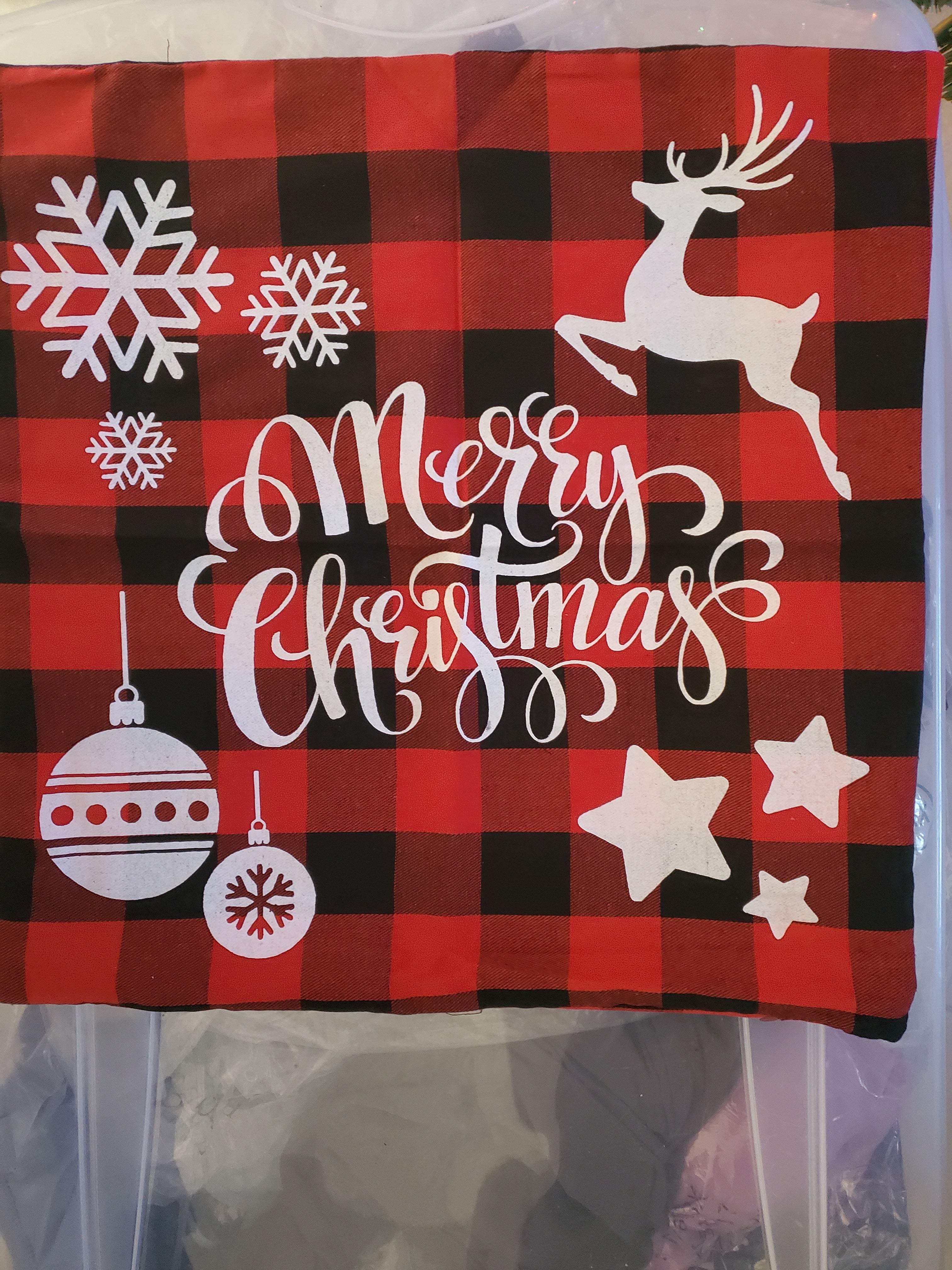 Merry Christmas Throw Pillow Case