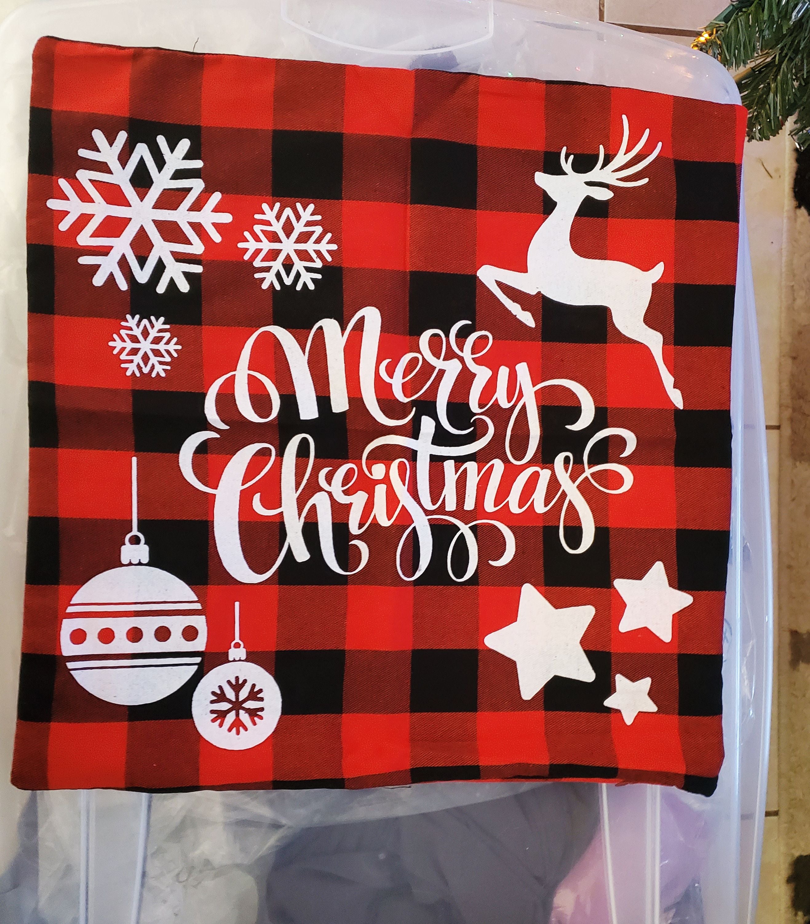 Merry Christmas Throw Pillow Case
