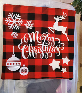 Merry Christmas Throw Pillow Case