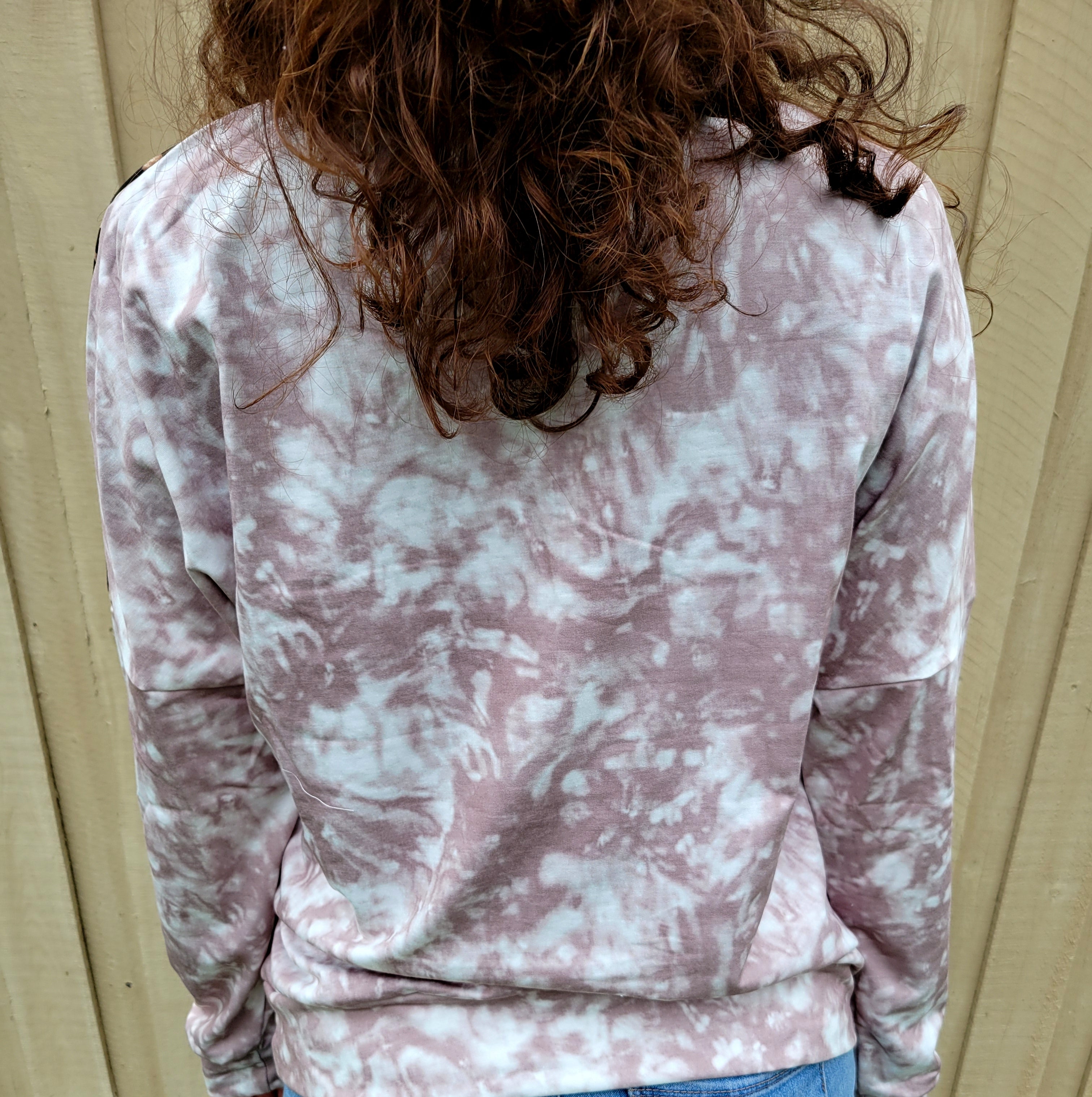 Tie Dye Leopard Long Sleeve Shirt
