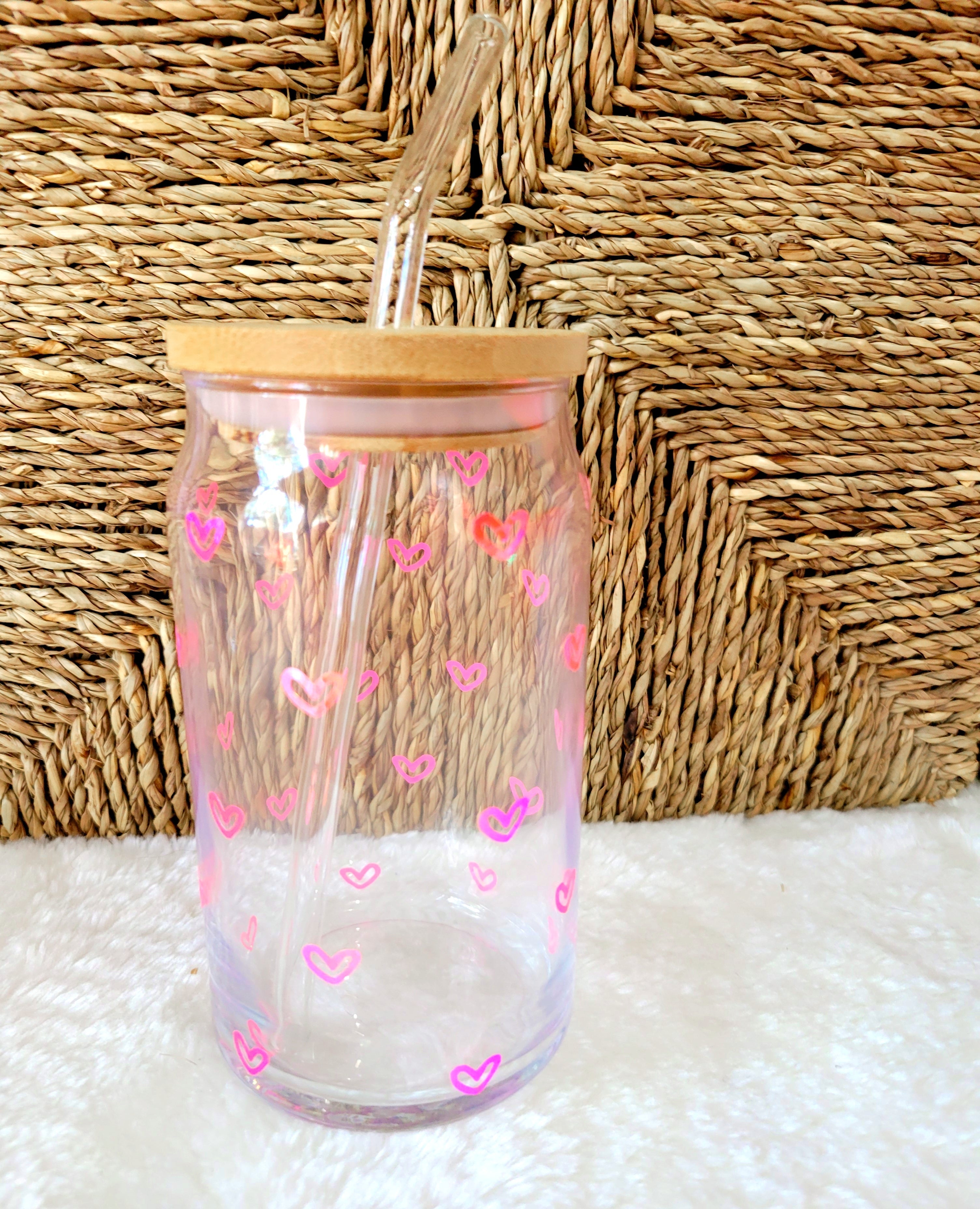 Stolen Hearts Hand Made 16 Oz Glass