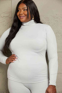Friend in Me Full Size Mock Neck Top and Leggings Set