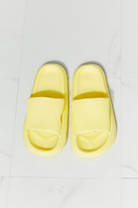 Open Toe Slide in Yellow