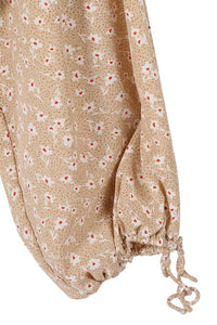 Square Neck Floral Crop Top