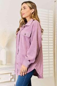 Cozy Girl Button Down Shacket - REG & PLUS SIZE