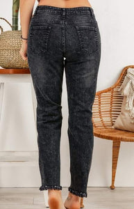 Black Cropped Jeans