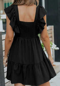 Black Ruffle Dress Presale