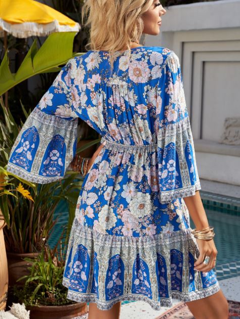 Blue Floral Dress
