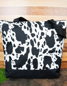 Cow Print Tote Bag