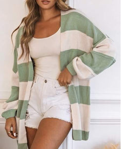 Green Oversized Cardi