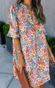 Boho Floral Printed Dress Presale