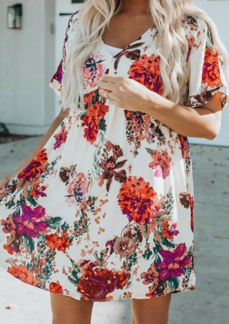 Flowy Floral Dress