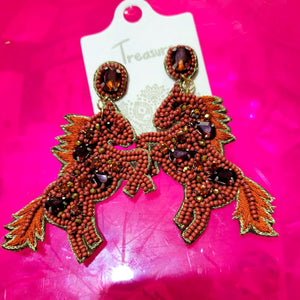 Horse Seed Beed Earrings