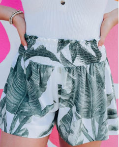 Tropical Smocked Shorts
