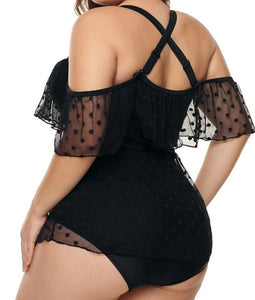 Mesh One Piece Polka Dot Presale