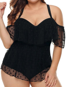 Mesh One Piece Polka Dot Presale