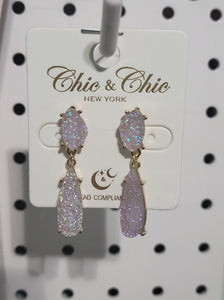 Pink Crystal Earrings