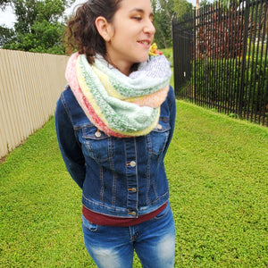 Over-Sized Rainbow Tassel Scarf