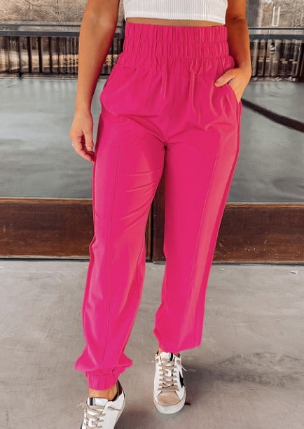 Rose Smock Waist Joggers Presale