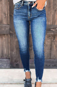 Skinny Hem Ankle Length Jeans Presale