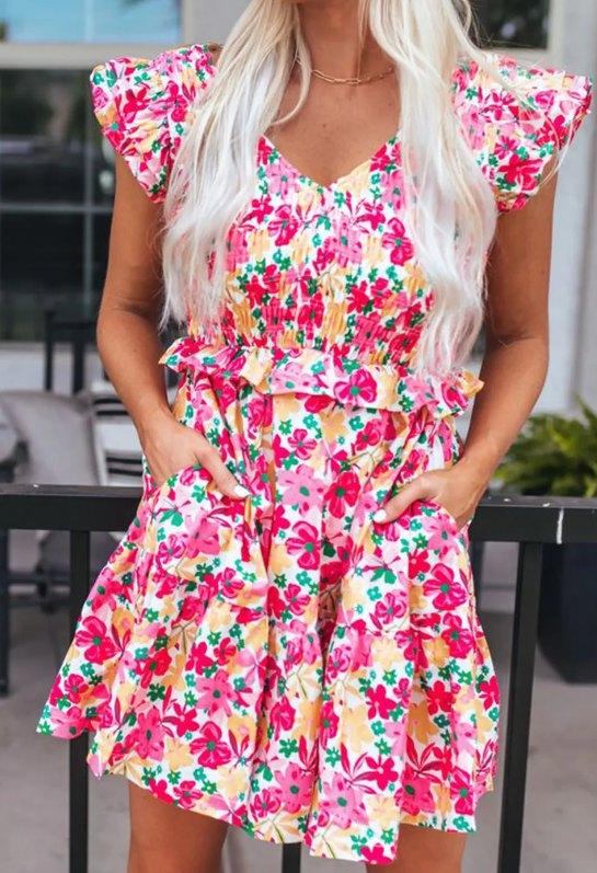 Smocked Floral Dress Presale