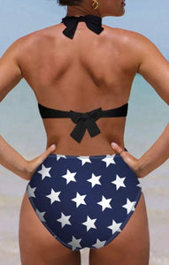 USA Halter Top Bikini Two Piece Set Presale